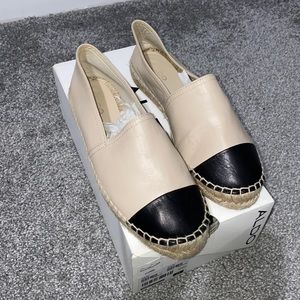 Aldo Nude & Black Espadrilles